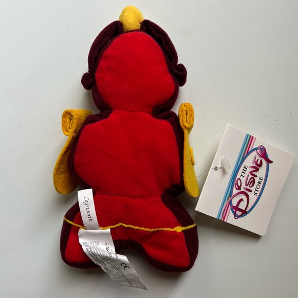 New Disney Store Plush Mini Bean Bag Cogsworth from Beauty and the Beast 7" - Picture 4 of 4